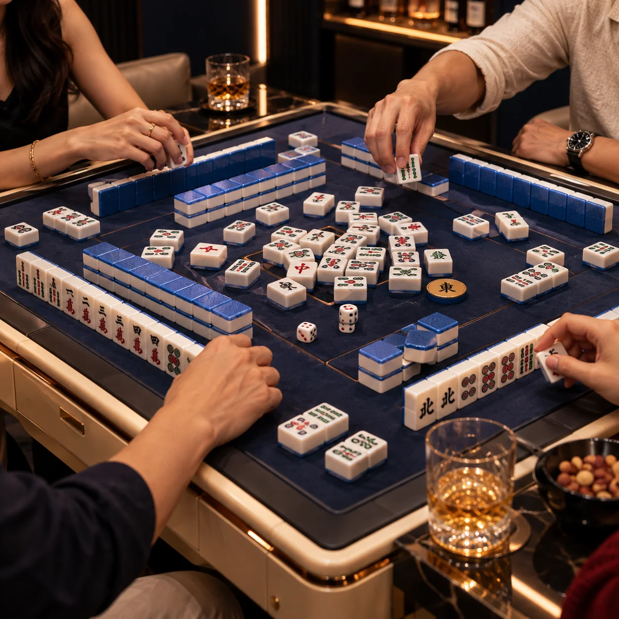 Detail visual permainan mahjong